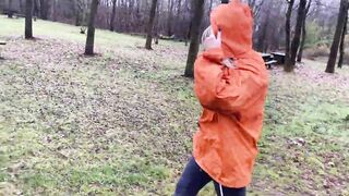 Big Boobed blonde ex-wife blows then fucks her hubby outside