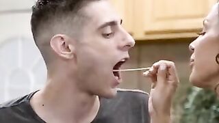 Mommy with long boobies Banged by Stepson 2021