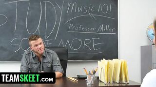 Slutty Schoolgirl Pounded On the Desk By Pervy Professor