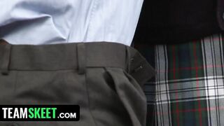 Slim Teenagers Blows Teachers Huge Meat To Got Pretty Grades