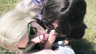 Sucking Off After Cumming 3Some Cummed Compilation, kiss with cum, Cum mouth, double Fellatio, creampie tongue - Stepsis helped make my husband happy, dark hair blonde red head, Amateur Homevideo Barely Legal Kira Green