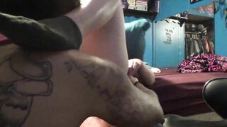 cheating young  addict gets nailed