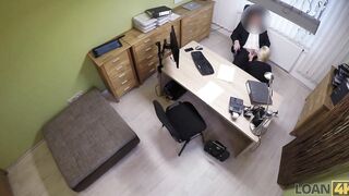 LOAN4K. Needing a loan makes the businesswoman hook up