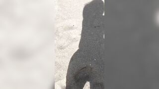 Huge ass Pinky nude beach fun