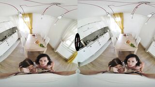 Grandmother and Jenny sharing your penis inside VR porn
