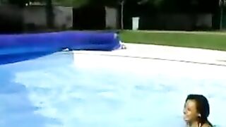 French dyke at swimming pool