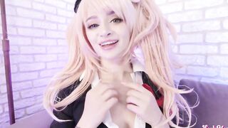 Junko Enoshima enjoying with cummed