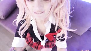 Junko Enoshima enjoying with cummed