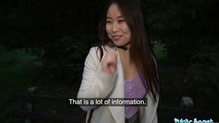 Outdoors Agent Cheeky chinese wants to pay to boned his humongous fat dick
