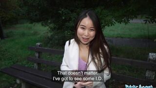 Outdoors Agent Cheeky chinese wants to pay to boned his humongous fat dick