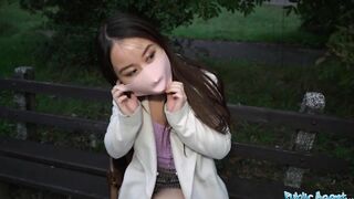 Outdoors Agent Cheeky chinese wants to pay to boned his humongous fat dick