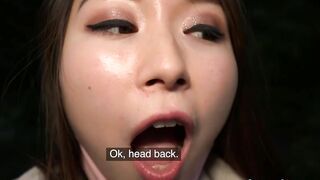 Outdoors Agent Cheeky chinese wants to pay to boned his humongous fat dick