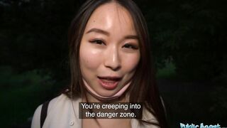 Outdoors Agent Cheeky chinese wants to pay to boned his humongous fat dick