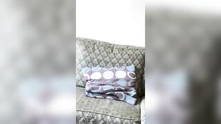 pretty zoom, crazy hot clear close-up of turned on housemate dildoing