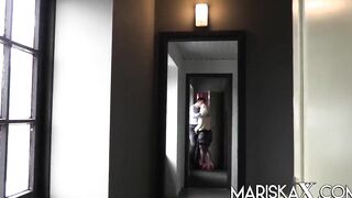 MARISKAX Tina gets pounded into front of a kinky mature man