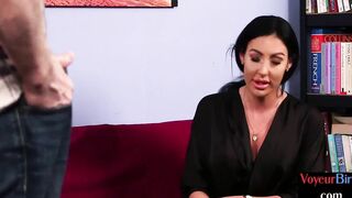 British cfnm voyeur instructs submissive jerking bf