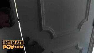 Lily Love into point of view doggy style strokes after striptease temptation - itsPOV