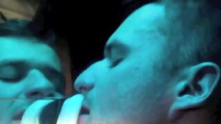 Jocks Jonathan Darko and Tony Cisser drown in each other tongue