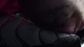 Sub Marshall rides his dom Tahar huge cock while being spanked