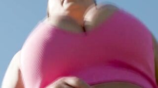 Big tits cougar teasing then tit fucking 19yo lad