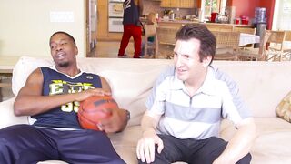 Big breasted MILF smashed by black basketball players