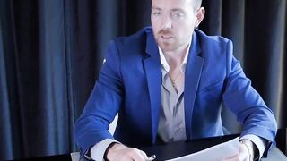 Young secretary Alexa Grace spanked and fed with cum by boss