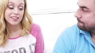 Blonde teen with big ass Lucy Tyler creampied by big dick