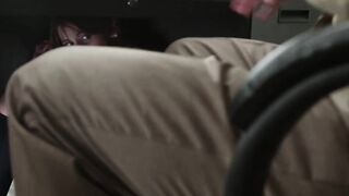 Horny brunette Miley Cole sucks teachers hard dick in class