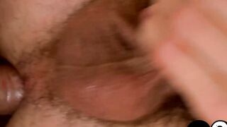Pretty Jacob Marteny covered in cum after an intense blowjob