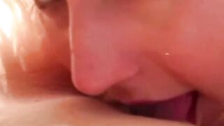 Blonde MILF Natasha Voya nipple licking and pussy eating 69