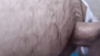 Hairy dude Willy licks every drop of my luscious cum after sucking my cock