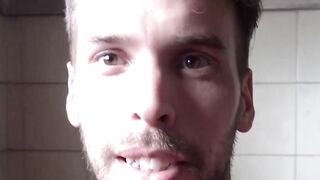 Hairy dude Willy licks every drop of my luscious cum after sucking my cock