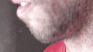 Hairy dude Willy licks every drop of my luscious cum after sucking my cock