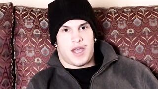 Young Tyson makes his feet twitch and toes curl while wanking his dick