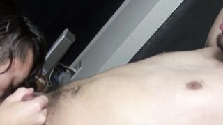 Anal and blowjobs with two slim and hairy Japanese twink