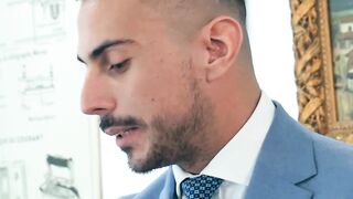 Suit hunk Jonathan Miranda bangs art dealer after rimming
