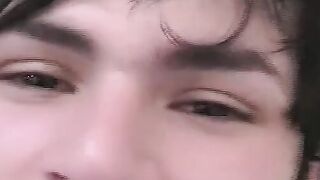 Two hung amateur latin twinks having cock fun at home