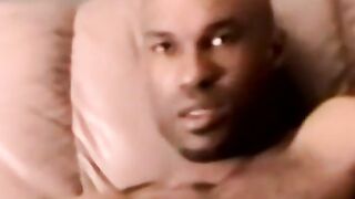 Cute ebony amateur blasting out a huge wave of spunk