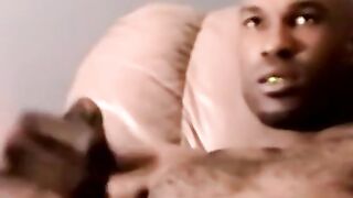 Cute ebony amateur blasting out a huge wave of spunk