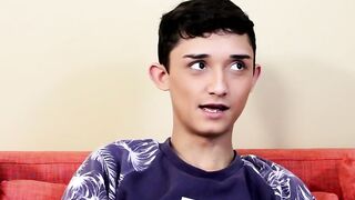 Twink shows off his ass and cock and masturbates