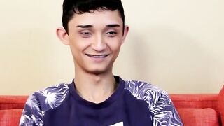 Twink shows off his ass and cock and masturbates