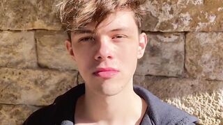Hot twink Jack Davis went on a road trip with his orgymates and suck dicks