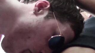 Doggy style fucking of a stud till he cums hard