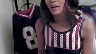 Young Asian Jasmine Grey begs for big cock school fucking