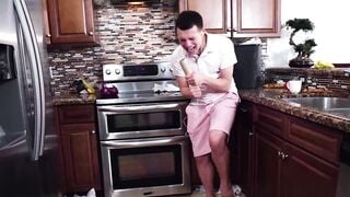 Tattooed ebony Victoria Cakes sucks stepsons big dick in 69