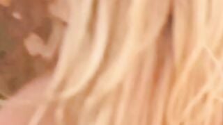 Cutie in latex outdoor pussy drilled blonde Danielle Maye