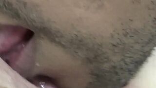 Lacey Starr sucks cock in horny interracial pussy drilling