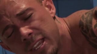 Raw ass stuffing with massive muscle jocks enjoying it all