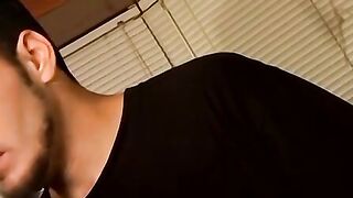 Straight thug with piercings talks dirty and strokes himself