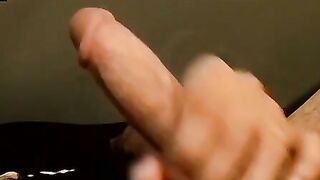 Straight thug with piercings talks dirty and strokes himself
